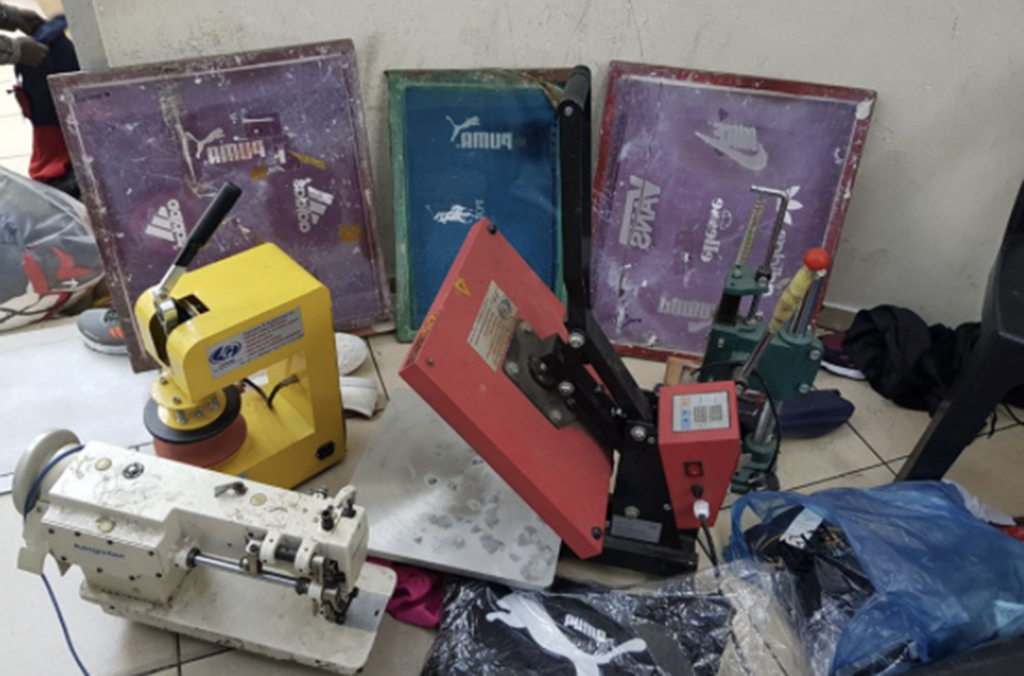 Manufacturing equipment used to produce illicit goods was also seized in the operation across Southern Africa.